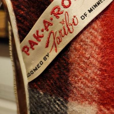 Two Vintage Wool Plaid Leisure Blanket Stadium Throw Picnic
