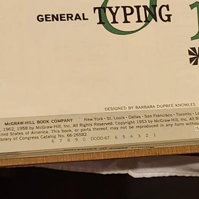 Vintage Tan and Green Royal Quiet De Luxe Portable Typewriter w/ Carrying Case and Typewriting books