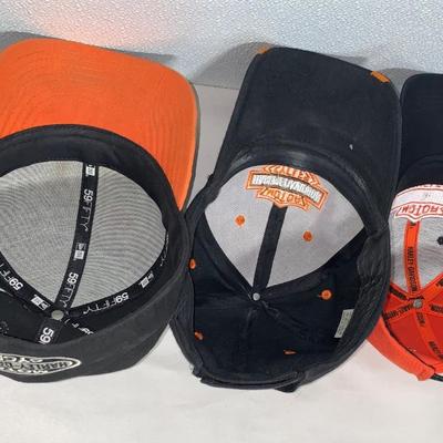 Lot of Three (3) Harley-Davidson Caps