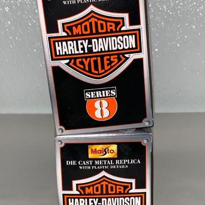 Lot of Two (2) Maisto Harley-Davidson Diecast Motorcycles