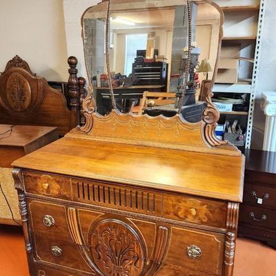 Lot #83 Antique 1920's era Mirrored Dresser
