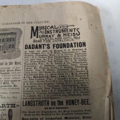 1891 Bee Culture Book