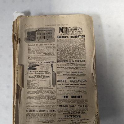 1891 Bee Culture Book