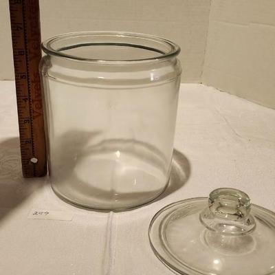 Glass Lot including Big Clear Glass Brandy Sniffer with lid
