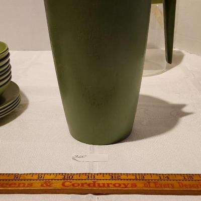 Vintage Avocado Green MCM Kitchen lot