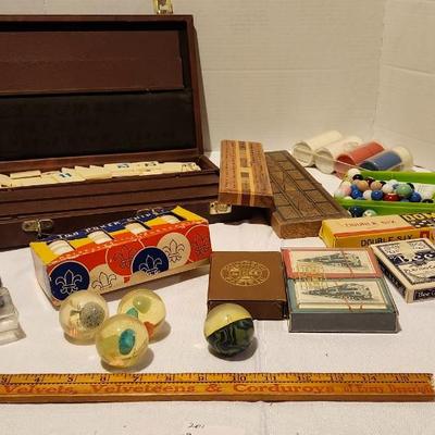 Vintage Rummy Tile Game, Railroad Playing Cards
