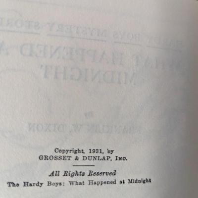 1920's & 1930's The Hardy Boys Series F.W. Dixon