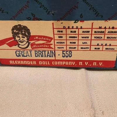 Madame Alexander Doll Great Britain 558 Vintage