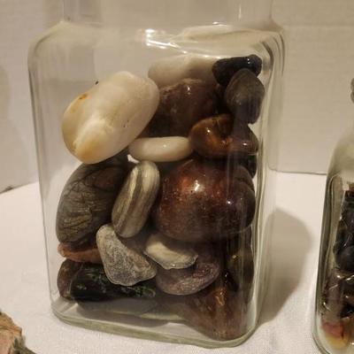 Lot of Mixed Assortment Rock Mineral Cut Slabs Moss Agate JasperCherokee Rose Rocks
