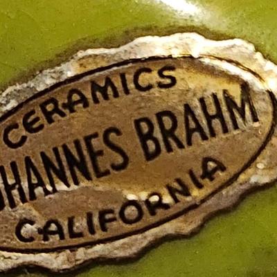 Three Vintage Johannes Brahm California 1975 Ceramic Rose Trinket Box
