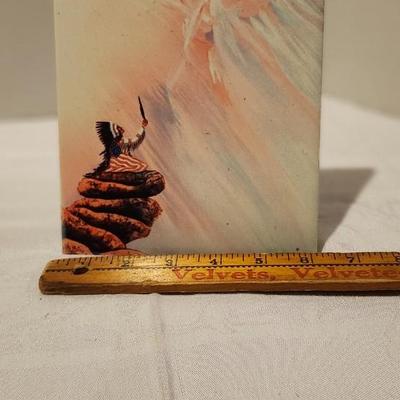 Murano Glass Heart Signed Karg paperweight, Bill Rabbit art & beautiful crystal glass eagle 8 inches tall