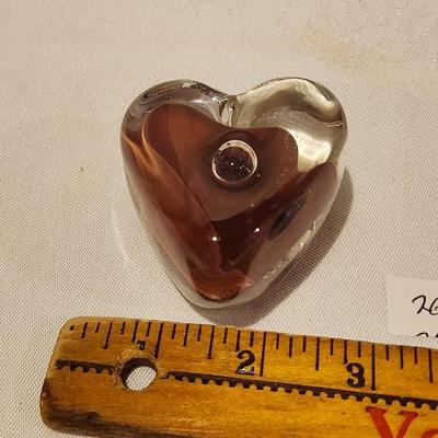 Murano Glass Heart Signed Karg paperweight, Bill Rabbit art & beautiful crystal glass eagle 8 inches tall