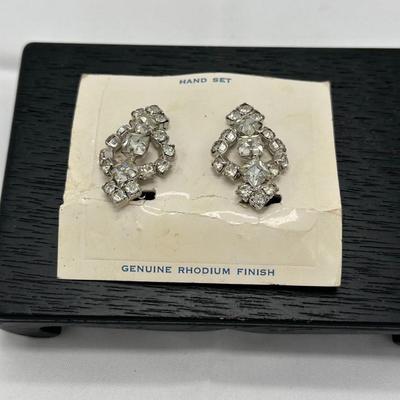 Rhodium Plated Earrings