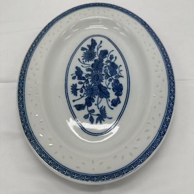 Large Chine Blue And White Plate