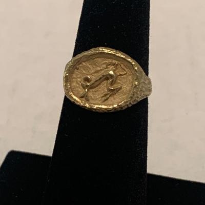 18k Yellow Gold Estate Ring Size 5