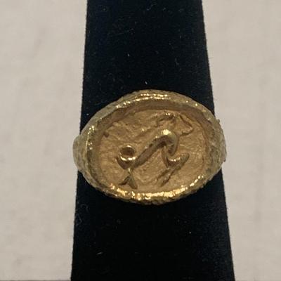 18k Yellow Gold Estate Ring Size 5