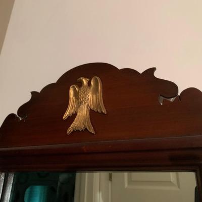 Mahogany Mirror Eagle Emblem