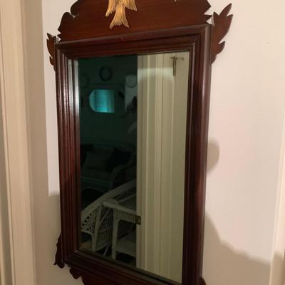 Mahogany Mirror Eagle Emblem