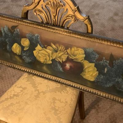 Oil On Canvas Framed Floral Art