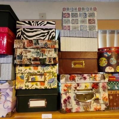 Photo Storage Box lot , Holds, Assorted Designs
