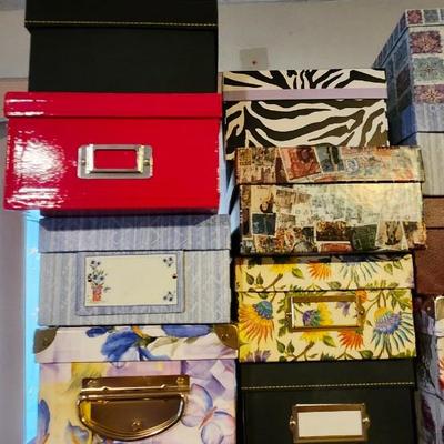 Photo Storage Box lot , Holds, Assorted Designs