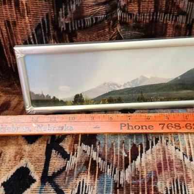 Fice Framed with matting land space photes, Wall art