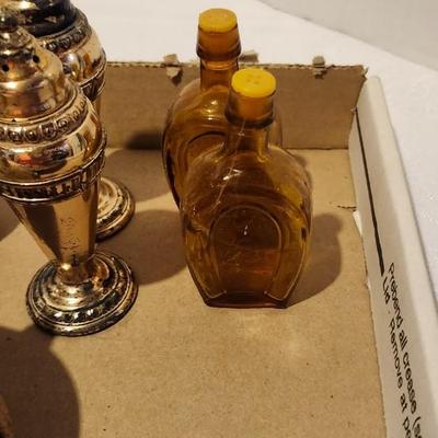 Vintage salt and pepper and spoon rest Lot