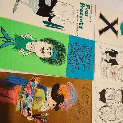 Vintage Greeting Cards Boxed The Studio Box Funny Designs Studio Card by Sunshine Made in USA