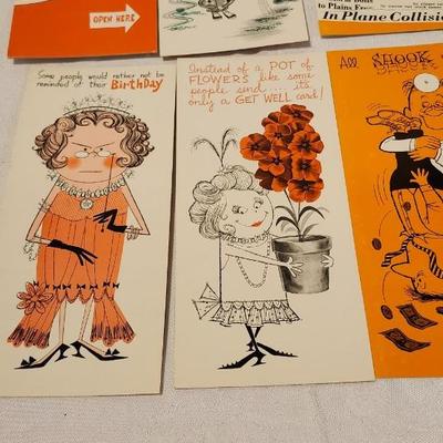 Vintage Greeting Cards Boxed The Studio Box Funny Designs Studio Card by Sunshine Made in USA