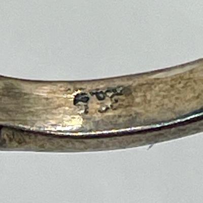 Silver-tone Ring with Black Onyx Stone