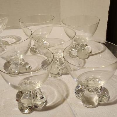 Uranium Vaseline Tumbler Glasses and clear ice cream custard cup