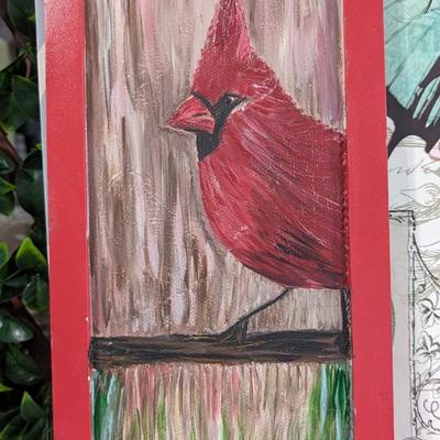 Lot of 5 Pictures Birds Butterflies Bluebirds Cardinal