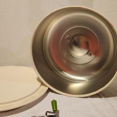Vintage Cake Dome, Bread box and eggbeater