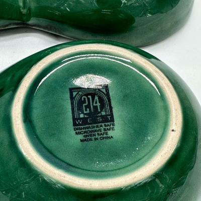 Pair of 214 West Divided Split Dish Bowls