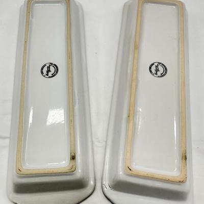 Pair of Olive Tray Ceramic California Pantry