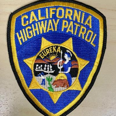 2 Authentic CHP California Highway Patrol Shoulder Patches
