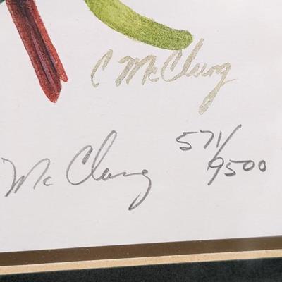 Lenox Winter Greetings Cardinals Holly Red Bow Catherine McClung Signed 571/9500
