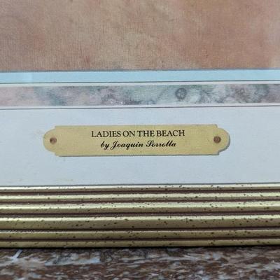 Impulse Designs Framed Print Ladies on the Beach By Joaquin Sorella