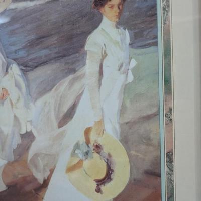 Impulse Designs Framed Print Ladies on the Beach By Joaquin Sorella