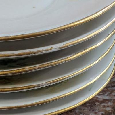Vintage E. Duffourc Favorite Bavaria 3101 22 Espresso Cup Saucer Set of 6 with Plate one cup repaired
