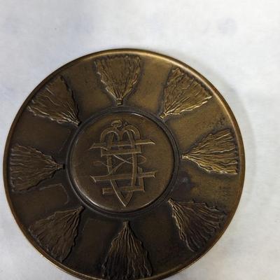 Haas & Company 1853 - 1953 Bronze Paperweight
