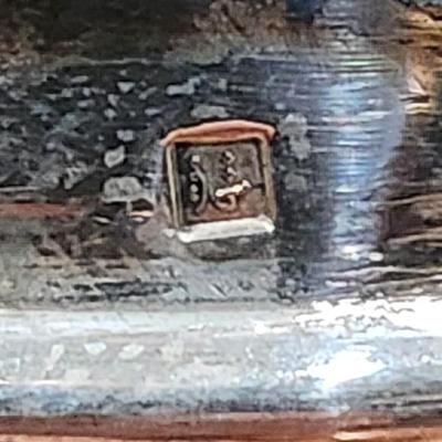 2 Vintage Egyptian silver box Canisters Hallmarked on Bottoms and Lids