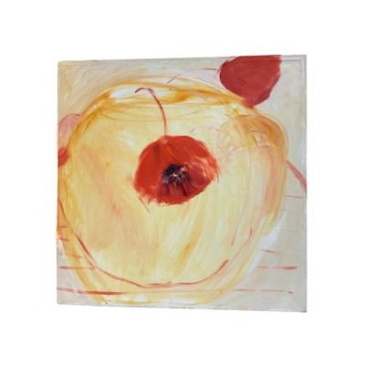 109 Original Oil "Poppies in the Yellow Vase" by Ellen Into