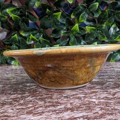 Glazed Apple Baker Bowl Ring Holder Fired Pottery 2010 Judy Jones