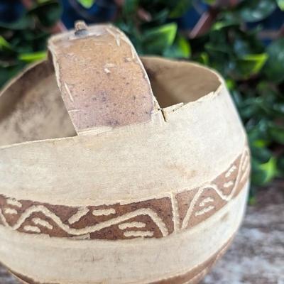 Vintage Gourd Art with Handle