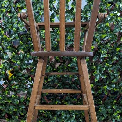Vintage Doll High Chair Wooden - Doll Not Included
