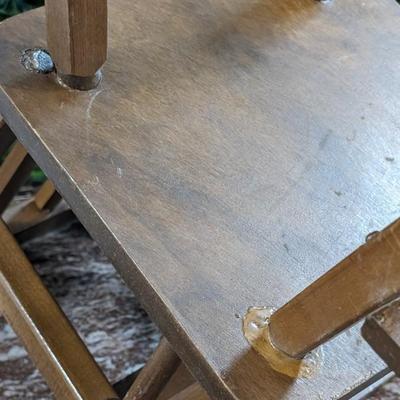 Vintage Doll High Chair Wooden - Doll Not Included