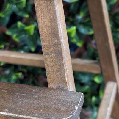 Vintage Doll High Chair Wooden - Doll Not Included