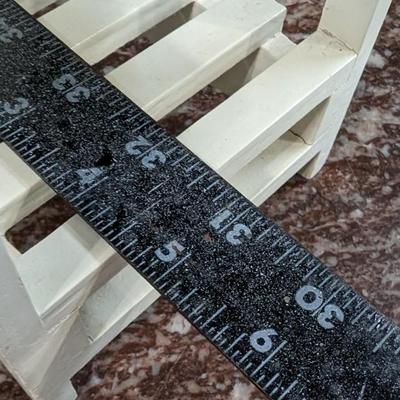 Vintage Doll Adirondack Chair Wooden White