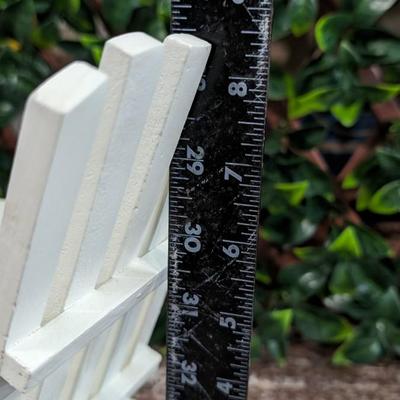Vintage Doll Adirondack Chair Wooden White